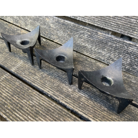 Brutalist gietijzeren kandelaars